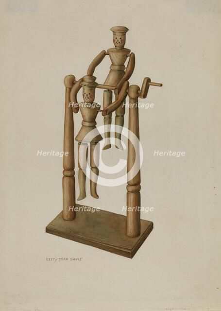 Handcarved Toy, c. 1939. Creator: Betty Jean Davis.