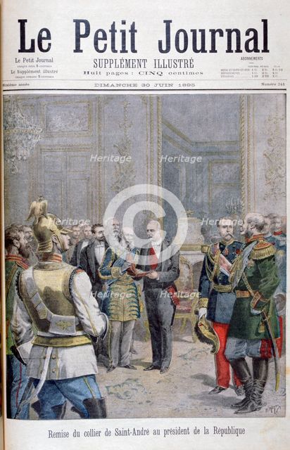 Handing-over of the collier de Saint André to the President of the Republic, 1895. Artist: Henri Meyer