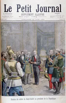 Handing-over of the collier de Saint André to the President of the Republic, 1895. Artist: Henri Meyer