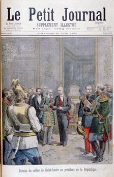 Handing-over of the collier de Saint André to the President of the Republic, 1895. Artist: Henri Meyer