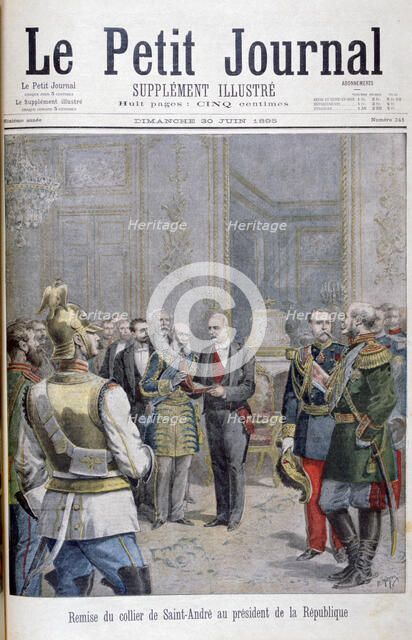 Handing-over of the collier de Saint André to the President of the Republic, 1895. Artist: Henri Meyer
