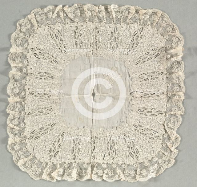Handkerchief, 1700s. Creator: Unknown.