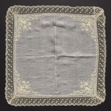 Handkerchief, 1700s. Creator: Unknown