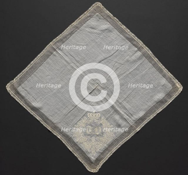 Handkerchief, 1700s. Creator: Unknown.