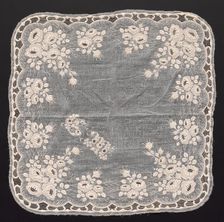 Handkerchief, 1800s. Creator: Unknown