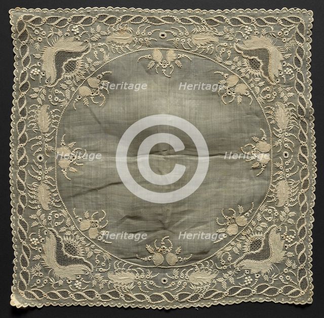 Handkerchief, 1800s. Creator: Unknown.