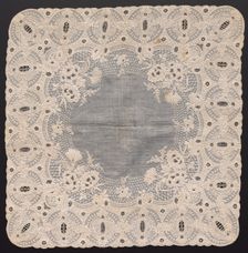 Handkerchief, 1800s. Creator: Unknown