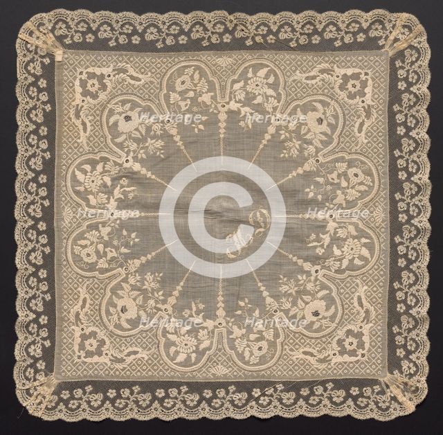 Handkerchief, 1800s. Creator: Unknown.