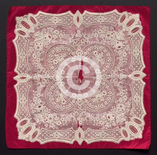 Handkerchief, 1800s. Creator: Unknown.