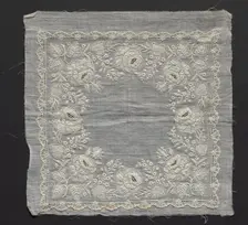 Handkerchief, 1800s. Creator: Unknown