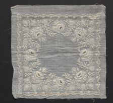 Handkerchief, 1800s. Creator: Unknown