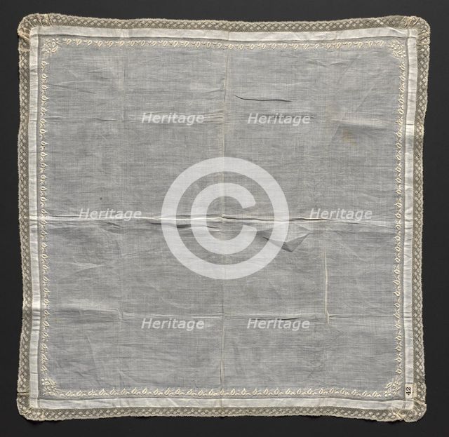 Handkerchief, 1800s. Creator: Unknown.