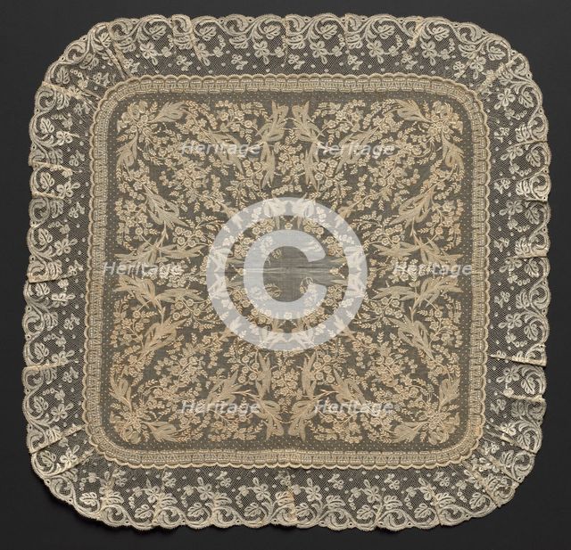 Handkerchief, 1800s. Creator: Unknown.