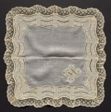 Handkerchief, 1800s. Creator: Unknown
