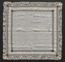 Handkerchief, 1800s. Creator: Unknown
