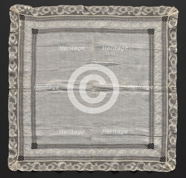 Handkerchief, 1800s. Creator: Unknown.