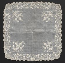 Handkerchief, 1800s. Creator: Unknown