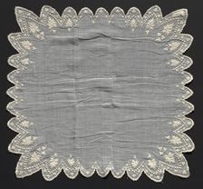 Handkerchief, 1800s. Creator: Unknown
