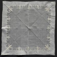Handkerchief, 1800s. Creator: Unknown