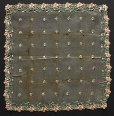 Handkerchief, 1889. Creator: Unknown