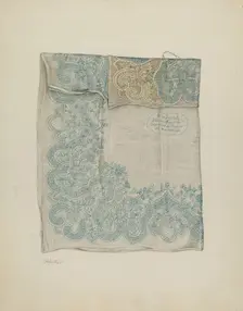 Handkerchief, 1935/1942. Creator: Charlotte Winter