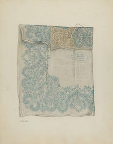 Handkerchief, 1935/1942. Creator: Charlotte Winter