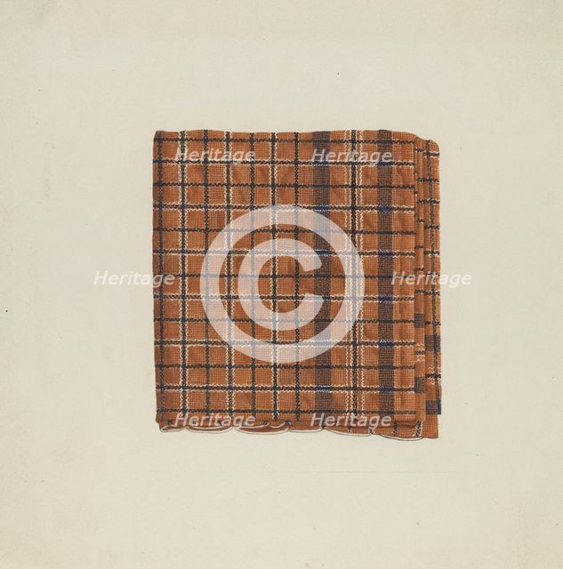 Handkerchief, 1935/1942. Creator: George Constantine;Constantine, George.