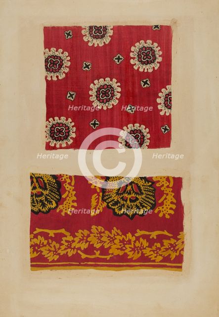 Handkerchief, 1935/1942. Creator: Unknown.