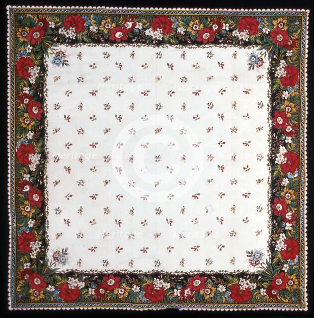 Handkerchief, Mulhouse, c. 1800/15. Creator: Unknown.
