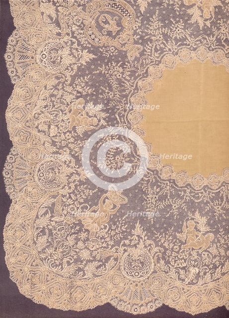 'Handkerchief of Brussels Lace', 1863.  Artist: Robert Dudley.