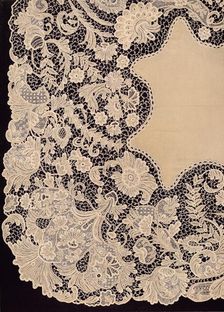 Handkerchief of Lace of Irish Manufacture 1863. Artist: Robert Dudley