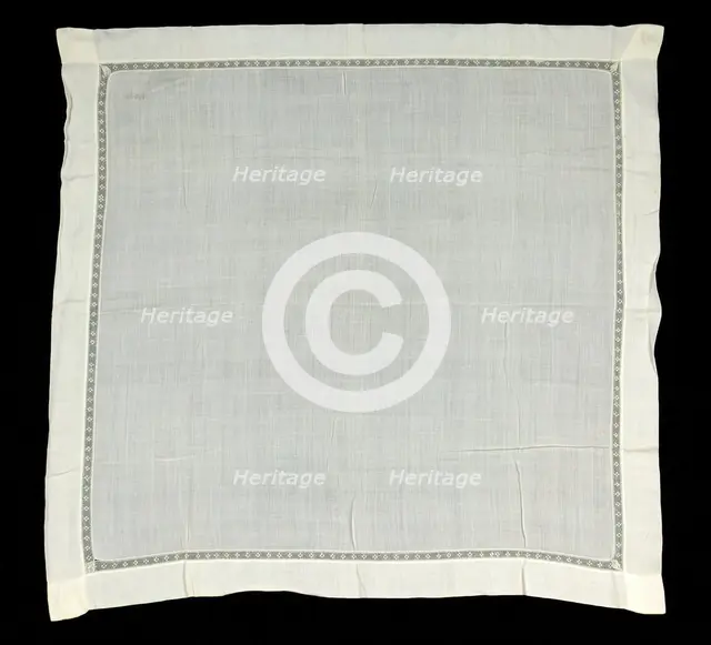 Handkerchief, American, 1825-50. Creator: Unknown.