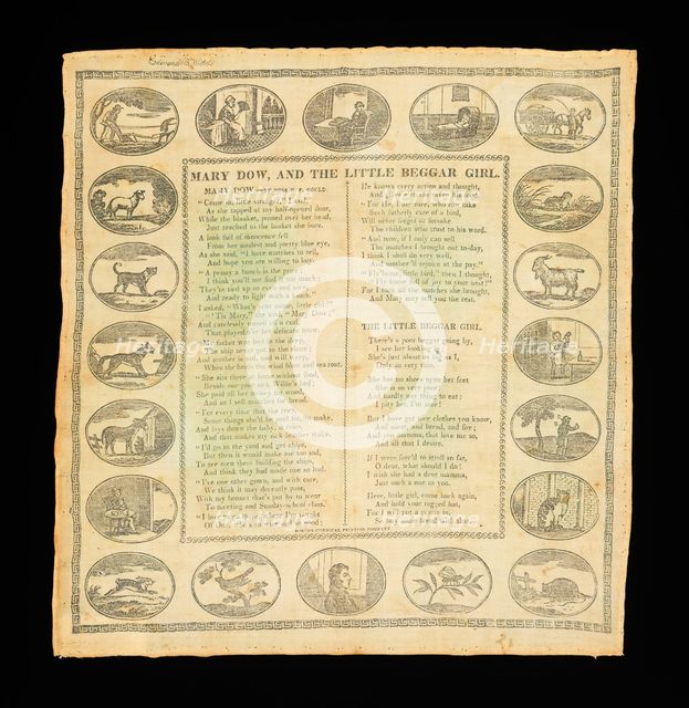 Handkerchief, American, 1830-35. Creator: Boston Chemical Printing Company.