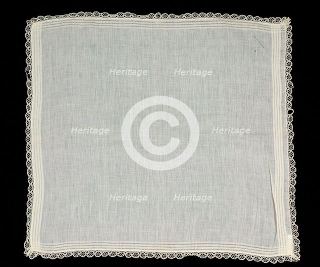 Handkerchief, American, 1840-60. Creator: Unknown.