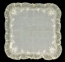 Handkerchief, American, 1840-60. Creator: Unknown