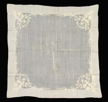 Handkerchief, American, 1840-60. Creator: Unknown
