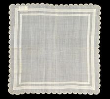 Handkerchief, American, 1840-60. Creator: Unknown