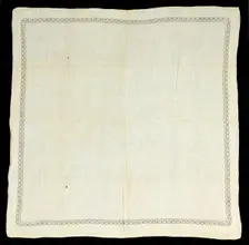 Handkerchief, American, 1860-70. Creator: Unknown
