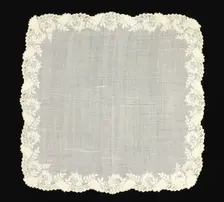 Handkerchief, American, 1860-70. Creator: Unknown