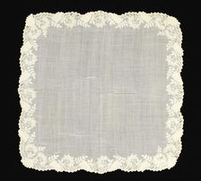 Handkerchief, American, 1860-70. Creator: Unknown