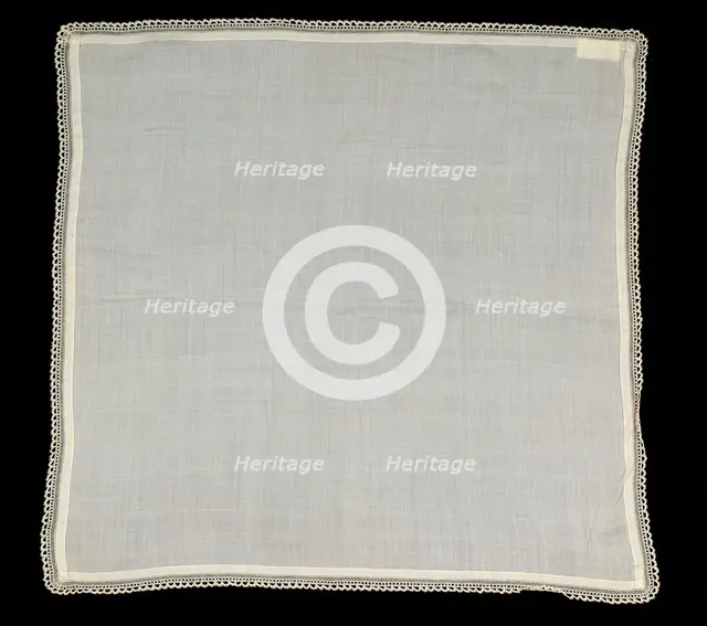 Handkerchief, American, first quarter 19th century. Creator: Unknown.