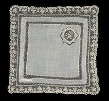 Handkerchief, American, fourth quarter 19th century. Creator: Unknown