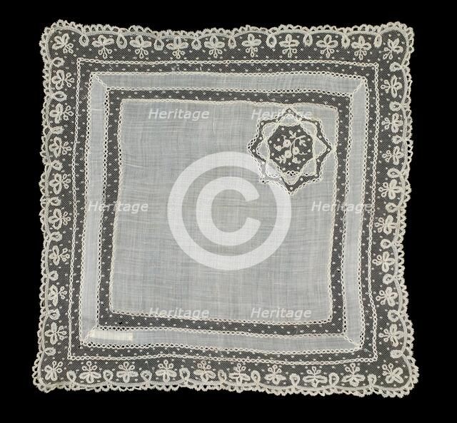 Handkerchief, American, fourth quarter 19th century. Creator: Unknown.