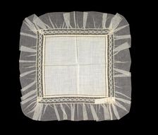 Handkerchief, American, second quarter 19th century. Creator: Unknown