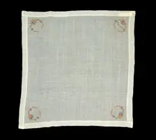 Handkerchief, American, third quarter 19th century. Creator: Unknown