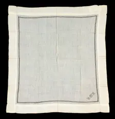 Handkerchief, American, third quarter 19th century. Creator: Unknown
