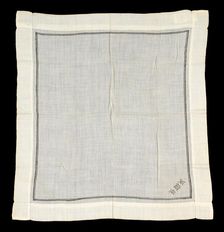 Handkerchief, American, third quarter 19th century. Creator: Unknown