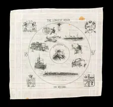 Handkerchief, British, 1897. Creator: Unknown