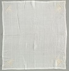 Handkerchief, c 1800-1825. Creator: Unknown