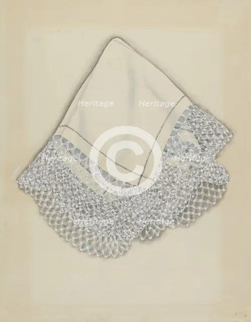 Handkerchief, c. 1937. Creator: Gordena Jackson.